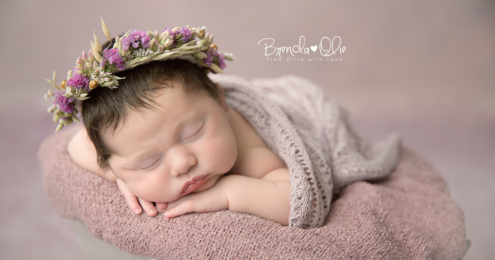 Newborn Fotoshoot begin van baby jaarplan